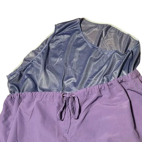 Blue shorts with pockets and internal mesh brief liner 2X - Picture 6 of 11